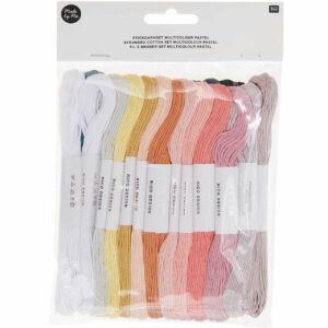 Rico Design Stickgarn Set Multicolour Pastell 24teilig