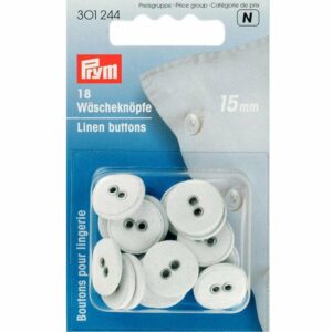 Prym Wäscheknopf 15mm Leinen 18 Stück