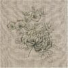 Rico Design Leinenband bedruckt Chrysantheme natur 11-fädig 30cm