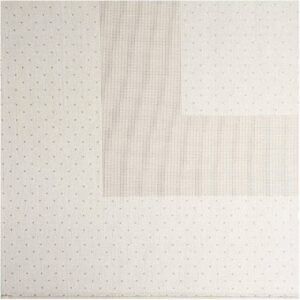 Rico Design Tischdecke beige mit Tupfen 90x90cm