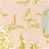 Rico Design Stoff Kirschblüte puder-mint-gold 140cm beschichtet