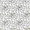 Rico Design Stoff Eicheln weiß-gold 50x140cm