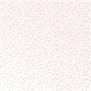 Rico Design Stoff rosa Punkte gold 140cm