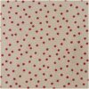 Rico Design Stoff Punkte natur-rot 140cm breit