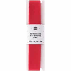 Rico Design Schrägband 2cmx3m rot