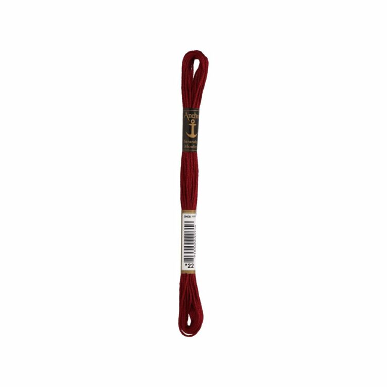 Anchor Sticktwist Filo Da Ricamo 100% Cotone – Colore Grigio, Lunghezza 8 Metri