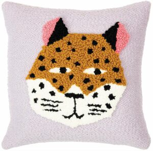 Rico Design Punch Needle Packung Kissen Leopard inkl. Punch Needle