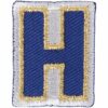 Rico Design Patch Buchstabe zum Aufbügeln 3