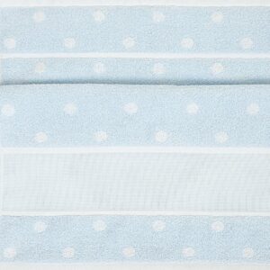 Rico Design Handtuch mit weißen Punkten 50x100cm blau-weiß