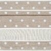 Rico Design Lätzchen mit weißen Punkten 30x34cm beige-weiß