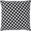 Rico Design Gobelin Kissen Pepitamuster schwarz-weiß 40x40cm zum Sticken