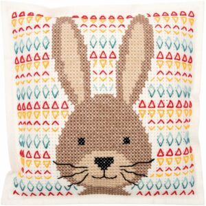 Rico Design Filzkissen zum Besticken Hase 42x42cm