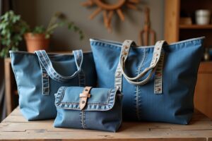 14 Taschen aus alten Jeans nähen